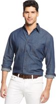 Thumbnail for your product : Club Room Solid Denim Shirt