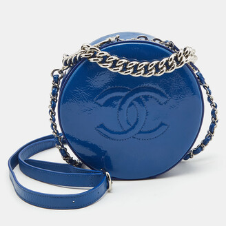 Chanel Blue Patent Leather Round as Earth Bag - ShopStyle