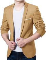 Thumbnail for your product : Pishon Men's Blazer Jacket Lightweight Casual Slim Fit One Button Sport Jackets