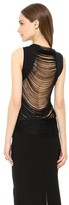 Thumbnail for your product : Haute Hippie Tank with Fringe Back