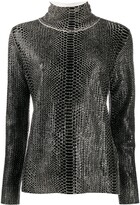 Thumbnail for your product : Ermanno Scervino Snakeskin-Effect Funnel New Top