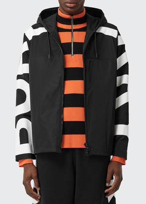Burberry Men's Compton Logo Hooded Coat - ShopStyle Outerwear