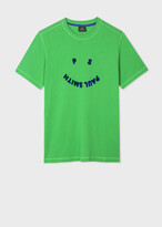 Thumbnail for your product : Paul Smith Men's Green 'Happy' Cotton T-Shirt