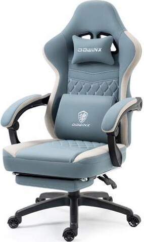miqpower Dowinx Gaming Chair Breathable Fabric Computer Chair with Pocket Spring Cushion, Comfortable Office Chair with Gel Pad and Storage Bag,Massage Game...