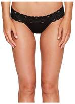 Thumbnail for your product : Pact Organic Cotton Lace-Waist Thong 4-Pack (Black/Almond) Women's Underwear