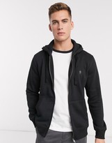 Thumbnail for your product : French Connection Essentials zip through hoodie with logo