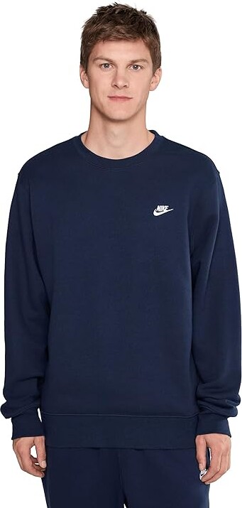 Nike Club Basketball Crew Men's Workout Obsidian/White : XL Cotton/Polyester