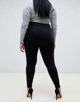 Thumbnail for your product : ASOS Curve DESIGN Curve Ridley high waist skinny jeans in clean black