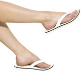 Thumbnail for your product : Crocs Womens White Crocband Flip Sandals