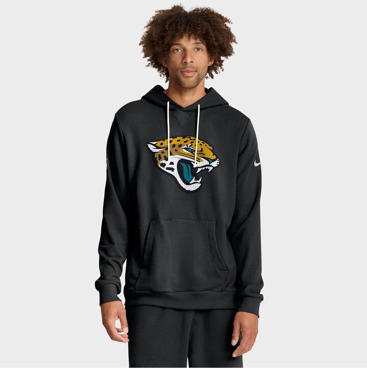 Nike Men's Black Jacksonville Jaguars Sideline Standard Issue Initial Home Dri-fit Hoodie