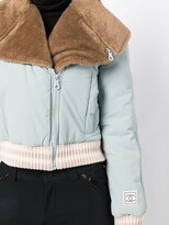 Thumbnail for your product : Chanel Pre Owned 2001-2002 Sports faux fur lapels padded jacket