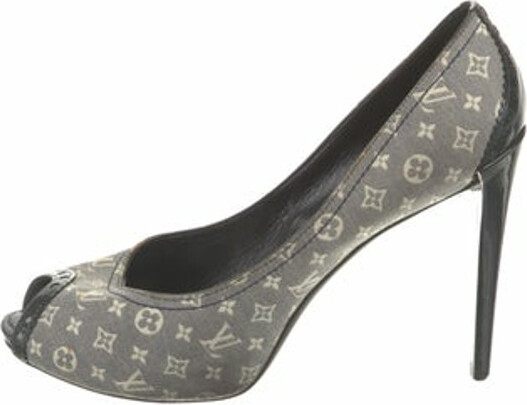Louis Vuitton Pink Monogram Canvas and Leather Starboard Espadrille Wedge  Pumps Size 38 Louis Vuitton