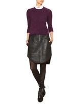 Thumbnail for your product : Carven Aubergine Angora Jumper