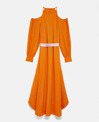 Stella McCartney Belted Maxi Dress, Woman, Bright Orange