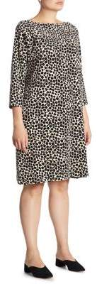 Joan Vass Plus Leopard-Print Dress