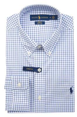 Ralph Lauren Men's Light Blue/white Cotton Shirt.