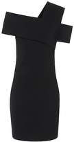 Helmut Lang Wool-blend one-shoulder dress