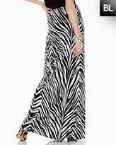 Thumbnail for your product : Chico's Black Label Zebra Printed Wrap Skirt