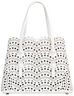 Alaia Garance 16 Leather Tote in Black - ShopStyle