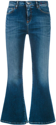 Twin-Set cropped flared jeans - women - Cotton/Elastodiene/Polyester - 25