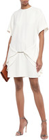 Thumbnail for your product : Victoria Beckham Draped Chain-trimmed Pique Mini Dress