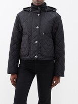 Quilted Detachable-hood Jacket 