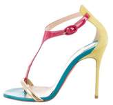 Thumbnail for your product : Christian Louboutin Colorblock T-Strap Sandals