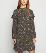topshop spot trim smock dress