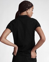 Thumbnail for your product : Polo Ralph Lauren Women's Black Short Sleeve Tops - Slim Fit Stretch Polo Shirt