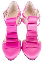 Thumbnail for your product : Loeffler Randall Satin Pleated Pumps