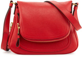 Thumbnail for your product : Tom Ford Jennifer Calfskin Crossbody Bag, Dark Orange