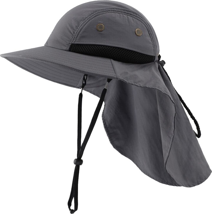 Capeline Pliable Femme Double-Face Chapeau De Soleil Couvrant Visage Masque Pare-Soleil Chapeau