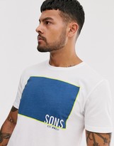 Thumbnail for your product : ONLY & SONS logo t-shirt in white