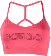Thumbnail for your product : Calvin Klein Logo Print Sports Bra