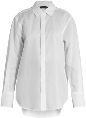 Calvin Klein Collection Luka point-collar cotton shirt