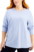 Thumbnail for your product : Karen Scott Plus Size Cotton French Terry Tunic, Created for Macy's