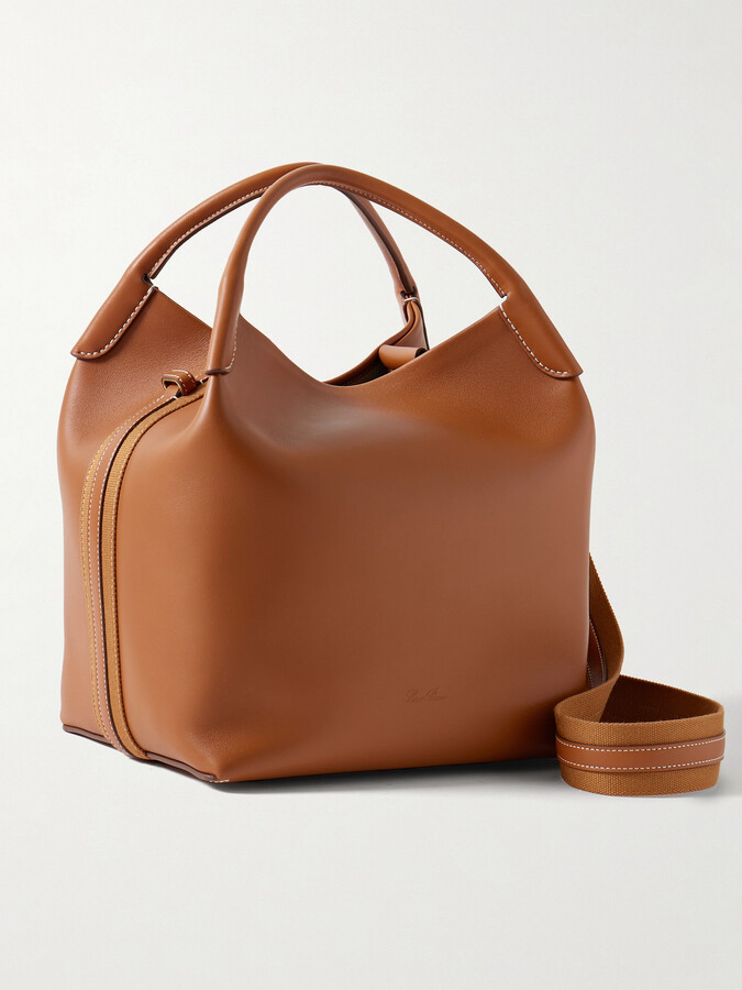 Loro Piana Bale Large Leather Bag - Brown