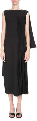 Loewe Sleeveless Pleated Asymmetric Dress