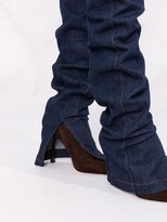 Thumbnail for your product : LaQuan Smith Moto high-rise skinny jeans