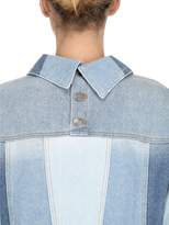 Thumbnail for your product : Sjyp Patchwork Cotton Denim Jacket