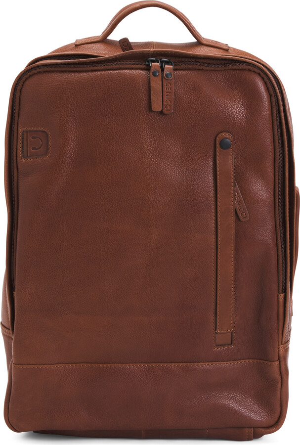 Genicci Leather Rectangle Backpack - ShopStyle