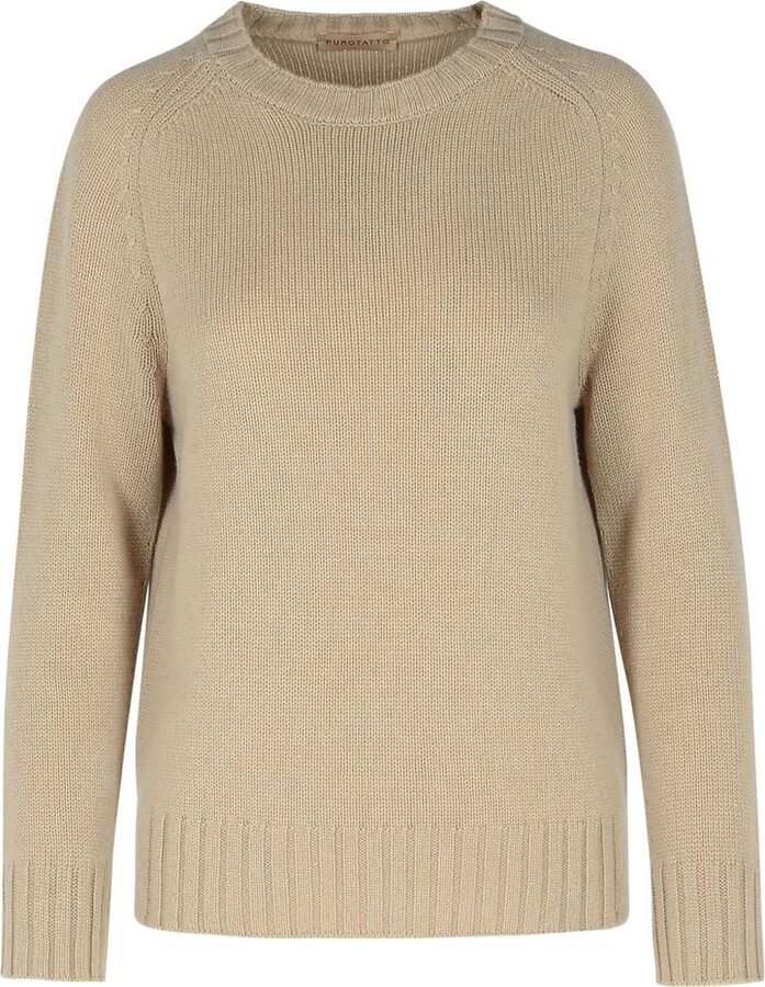 Purotatto Ribbed Crew Neck Knitwear