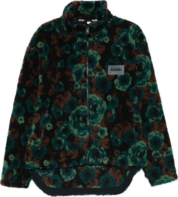 Napapijri Floral-Pattern Zip-Fastening Jacket