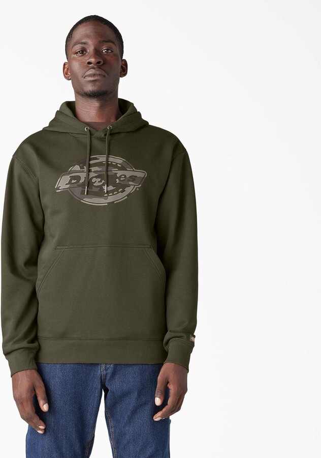 Water Repellent Camo Logo Hoodie