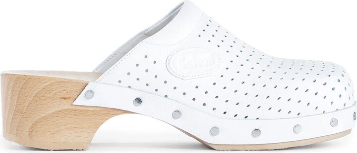 Scholl collaboration leather mules