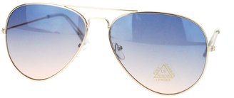 SA106 Oceanic Light Lens Classic Wire Rim Aviator Sunglasses