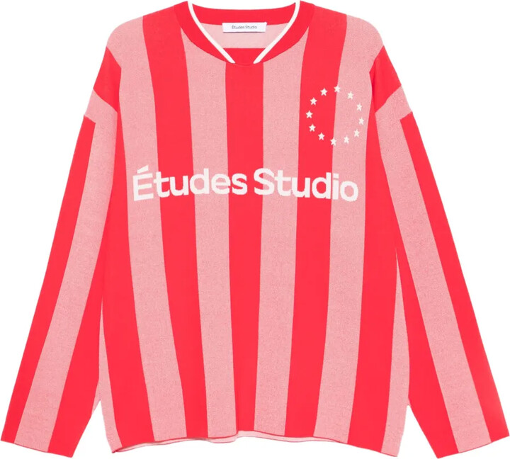 Etudes Studio Striped Long-Sleeve Sweatshirt
