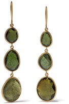 Thumbnail for your product : Pippa Small 18kt Yellow Gold Tourmaline Drop Earrings