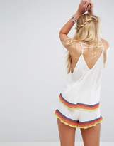 Thumbnail for your product : Free People White Fire Matching Shorts And Vest Set