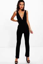 Thumbnail for your product : boohoo Plunge V Neck Jumpsuit